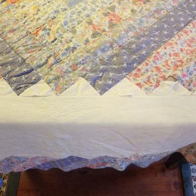 Old Hand Made Quilt 68"x83" 
