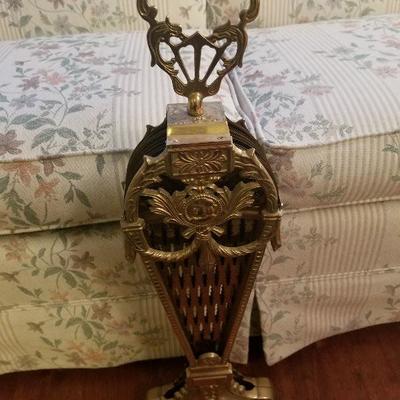 Brass Fireplace Fan Screen Reproduction 