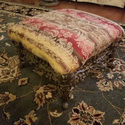 Decorative Wrought Iron Foot Stool 
