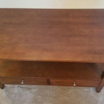 TV Table With 2 drawers for storage 