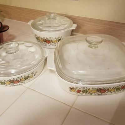 6pc Corning ware casserole set 