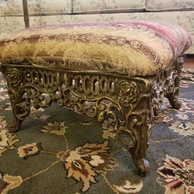 Decorative Wrought Iron Foot Stool 