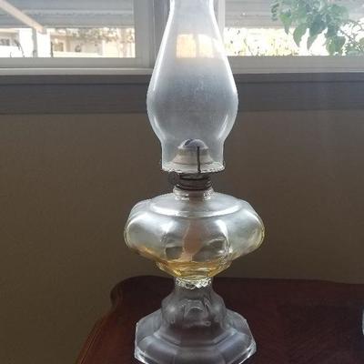 Vintage Oil Lantern All Glass 