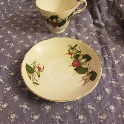 Allyn Nelson Collection Cup & Saucer Gold Trim 
