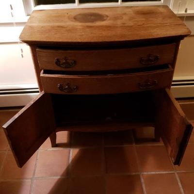 Antique Wood Bureau Accent Table