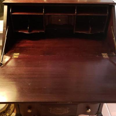 Antique Wood Secretary Desk