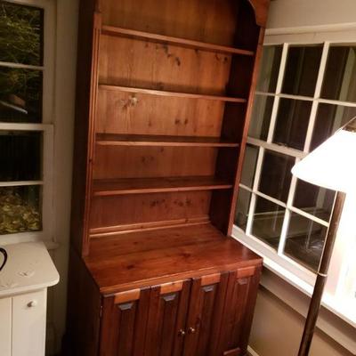 Vintage Tall Wood Hutch