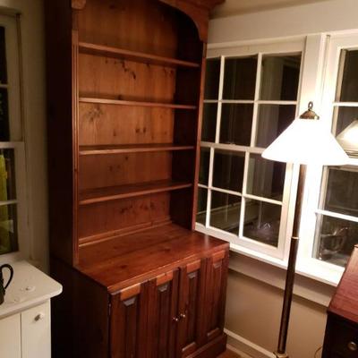 Vintage Tall Wood Hutch