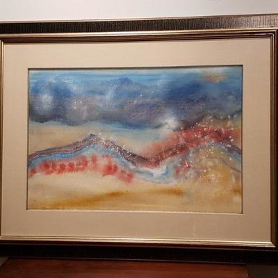 1997 Untitled Framed Watercolor/Pastel by Jeanie Neyer