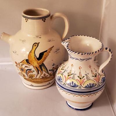 Lot of Vintage of Glazed Pitchers