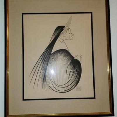 "Nun Portrait" by Al Hirschfeld