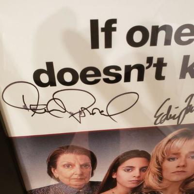 Original The Sopranos HBO Poster w/Authentic Signatures Entire Cast