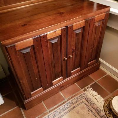 Vintage Tall Wood Hutch