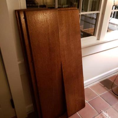 Antique Oak Dining Table with Five Leaves