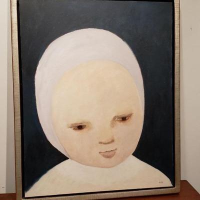 "L:'Infante" Framed Acrylic by Jeanie Neyer
