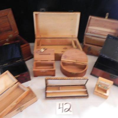 Wood boxes