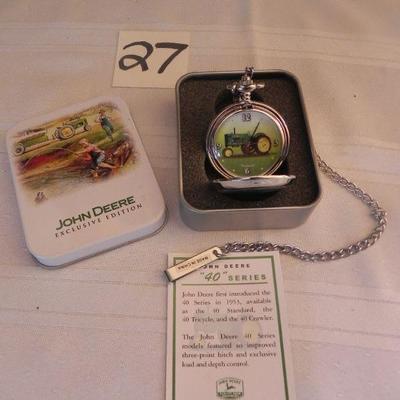 John Deere Art & Pocket Watch