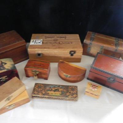 Wood boxes