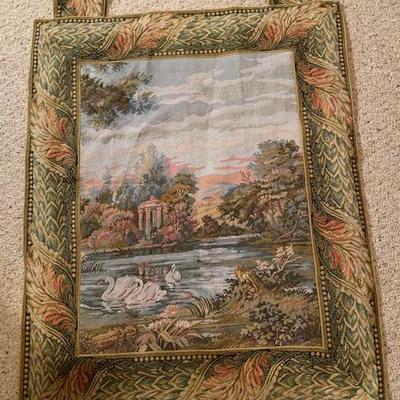 Vintage Woven Swans of Tapestry