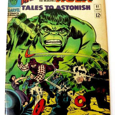 Tales To Astonish #81 HULK Sub-Mariner - Silver Age 1966 Marvel Comics