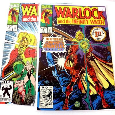 WARLOCK & The Infinity Watch #1 #2 Comic Book Set 1991 Marvel Comics NM