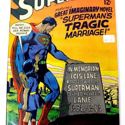SUPERMAN #215 Silver Age Comic Book - 1969 DC Comics
