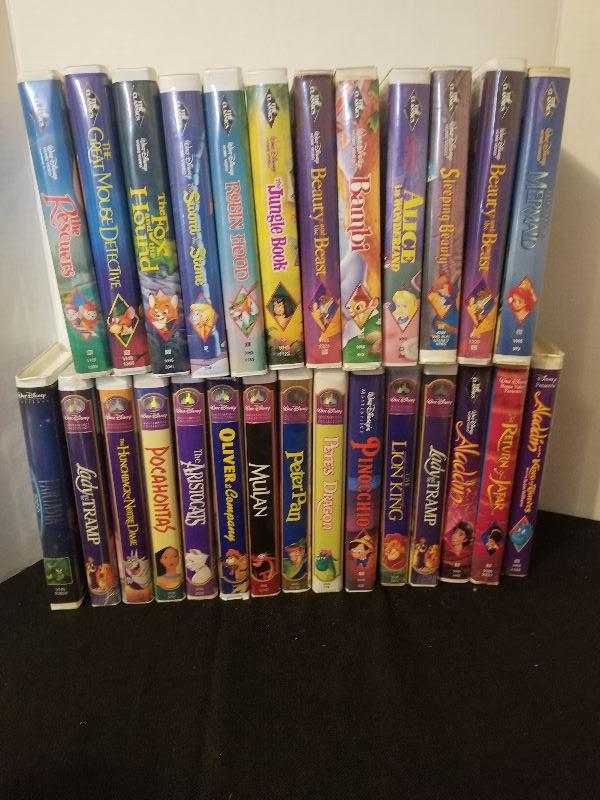 27 Vintage Disney VHS Tapes Black Diamond & Masterpiece - Top Movies ...
