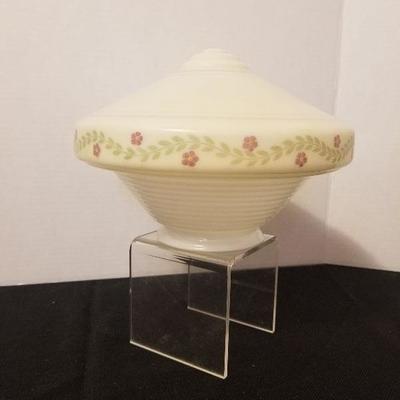 Antique Milk Glass Retro Shape Ceiling Shade - #24-4