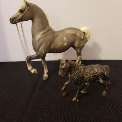 Vintage Plastic Bryer & Hong Kong Horses Toy Horses - #76-A