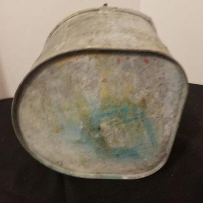 Super Cool Antique Galvanized Wash/Mop Bucket - #63-A