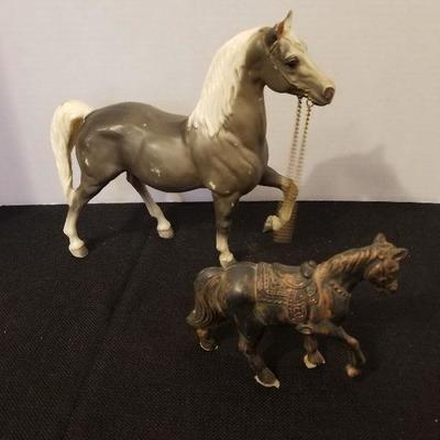 Vintage Plastic Bryer & Hong Kong Horses Toy Horses - #76-A
