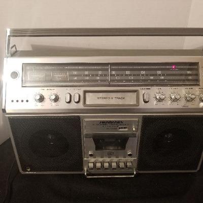 Vintage SOUND DESIGN Model 4859 AM/FM Stereo Cassette Recorder/8 Track - #52-A