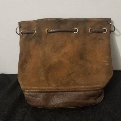 Vintage Brown Leather Satchel / Bag For Fishing Tools Cameras? OLD - #66-A