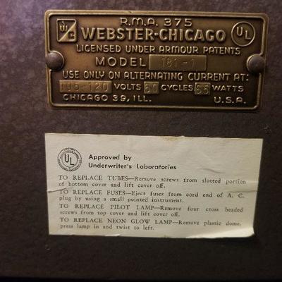 Western Chicago Electronic Memory Recorder/Player Model 181-1 - #54-A