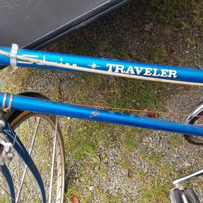 Vintage Womans Schwinn Traveler 3 Speed Bicycle Blue Bike - #125-R