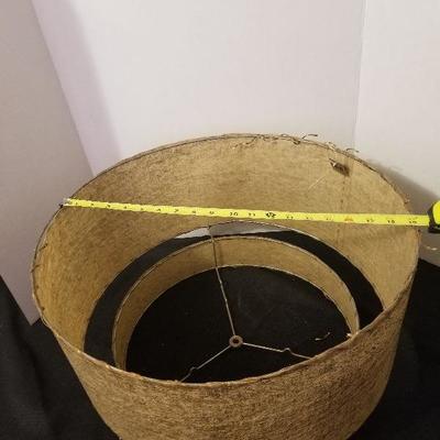 Mid Century Style 2 Tier Fiberglass Lamp Shade Gold Tone - #56-A 2 Of 2
