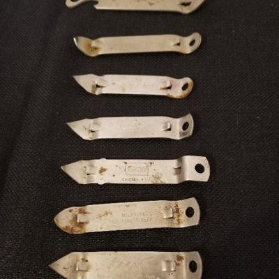 Lot of 7 Vintage Bottle Openers COORS EKCO BLATZ Beer - #72-A