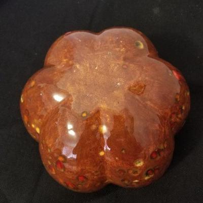 1970s Funky Splater Mid Century Homemade Petal Bowl - #75-A
