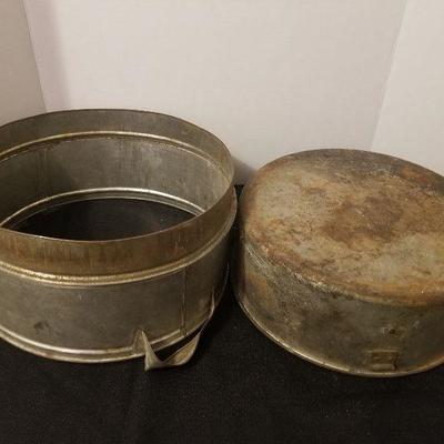 Antique Galvanized Pans Double Broiler? - #62-A