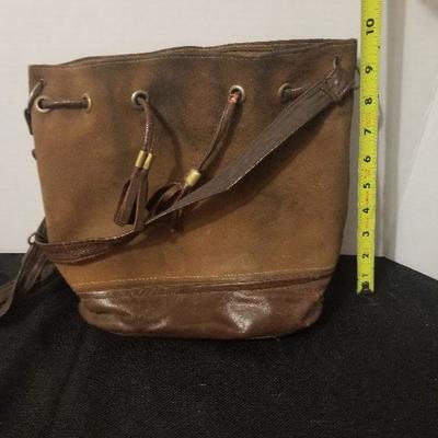 Vintage Brown Leather Satchel / Bag For Fishing Tools Cameras? OLD - #66-A