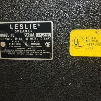Vintage 1970s Leslie Model 16 Speaker - #50-A