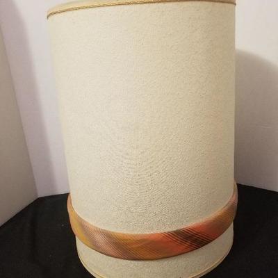 Mid Century Retro Plasto MFG Lamp Brown & Orange W/Shade - #61-A