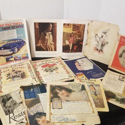 Mixed lot of Antique Advertising De Soto Cream Of Wheat Woman Design - #14-A