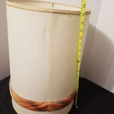 Mid Century Retro Plasto MFG Lamp Brown & Orange W/Shade - #61-A