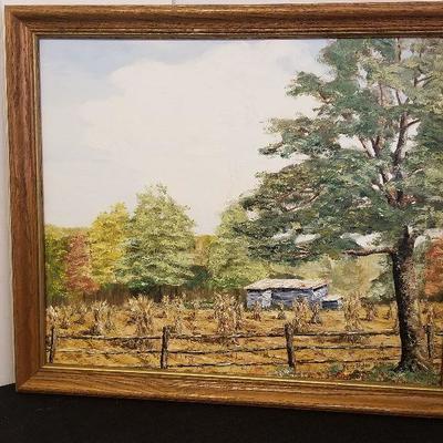 Vintage Acrylic Painting By Woody Stokes 1971- #104-A