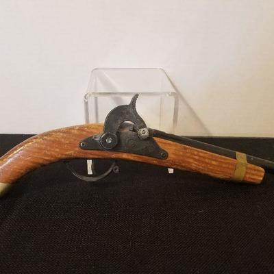 Vintage Wooden Decorative Replica Of An Antique Pistol - #29-A
