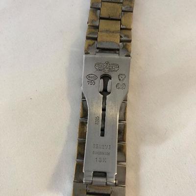 #31 Faux Rolex band Marked 18K