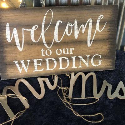 WEDDING WELCOME SIGNS
