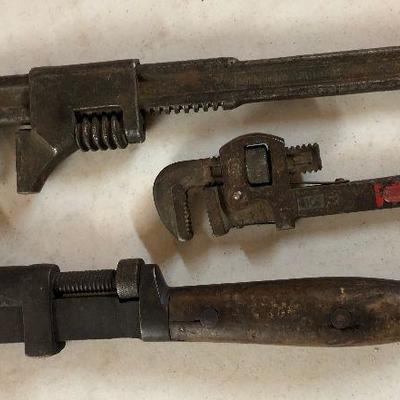 lot VINTAGE MONKEY WRENCHES