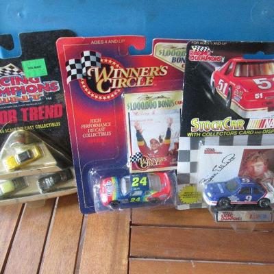 Lot # 22 -  Variety Nascar Cars With Cards